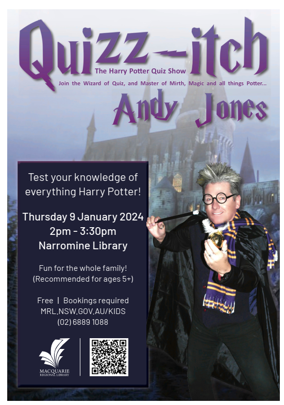 Harry Potter Quizzitch with Andy Jones at Narromine Library